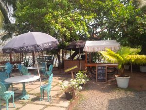 The Garden Cafe at the Fort Tiracol Heritage Hotel