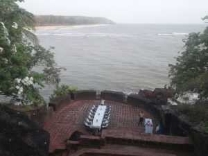 Seaside event Setting at the Fort Tiracol